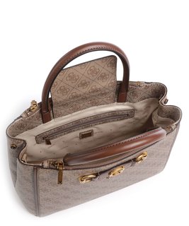 Luxusní Izzy 4G logo kabelka, Hnědá barva