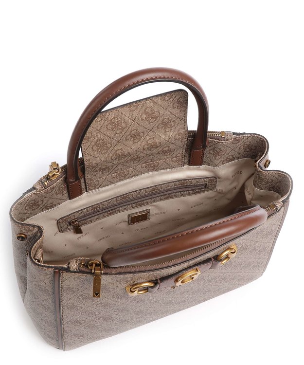 Luxusní Izzy 4G logo kabelka, Hnědá barva