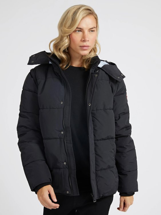 Guess – Puffa bunda, Černá barva