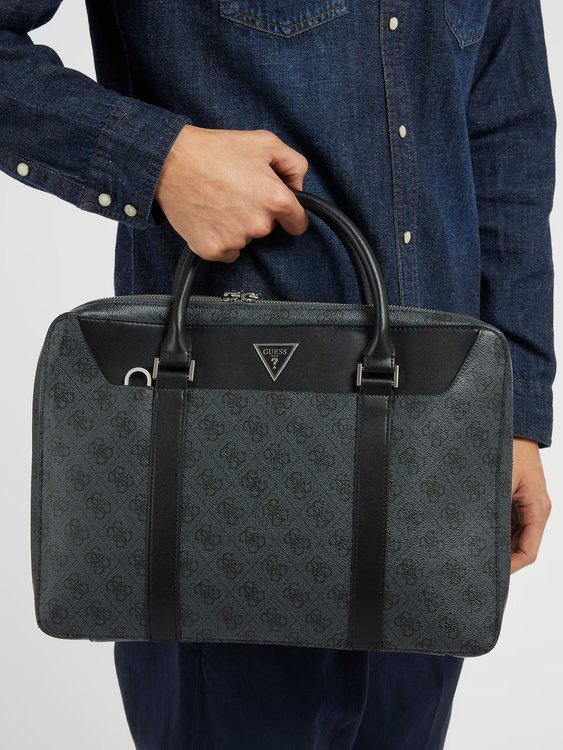 Luxusní Vezzola taška na notebook, Černá barva, T/U