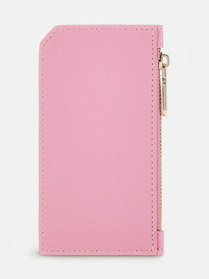 Saffiano pouzdro na karty – GUESS, Růžová barva Ženy