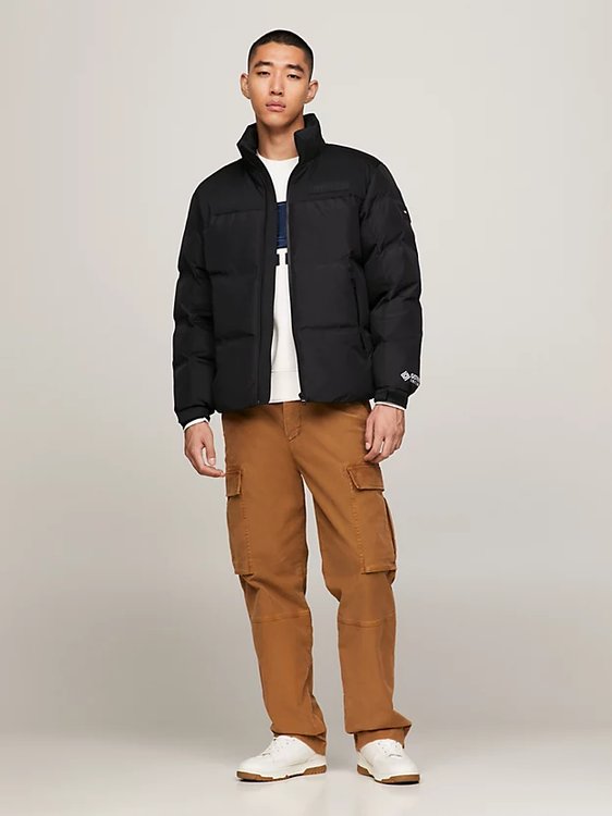 New York Gore bunda – Tommy Hilfiger, Černá barva Muži