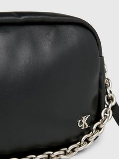 Luxusní Micro Mono Chain crossbody, Černá barva, OS