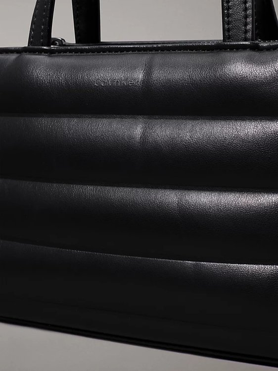 Luxusní Line Quilt Mini kabelka, Černá barva, OS