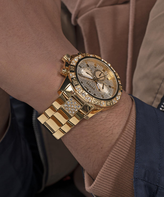 GUESS – Majestic hodinky, Zlatá barva 1