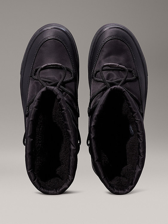 Módní Vulc Flatform sněhule, Černá barva, 2024