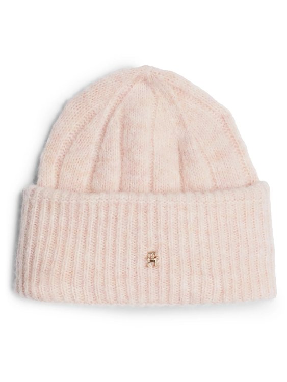 Tommy Hilfiger – TH Timeless Beani čepice, Růžová barva