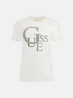 Studs front logo triko Bílá barva Ženy