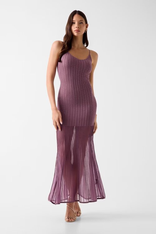 GUESS – Meena Šaty, Fialová barva