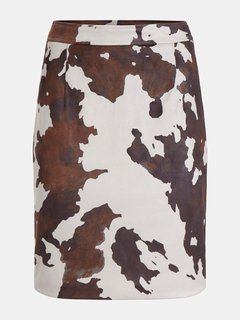 Módní Lilli sukně, Bílá, Hnědá barva, 2022 1
