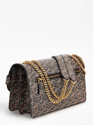 Atene Society kabelka – Guess, Hnědá barva Ženy