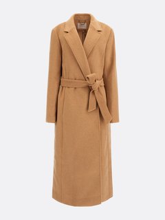 Luxusní Diamante kabát, Béžová, Hnědá barva, XS, S, M, L