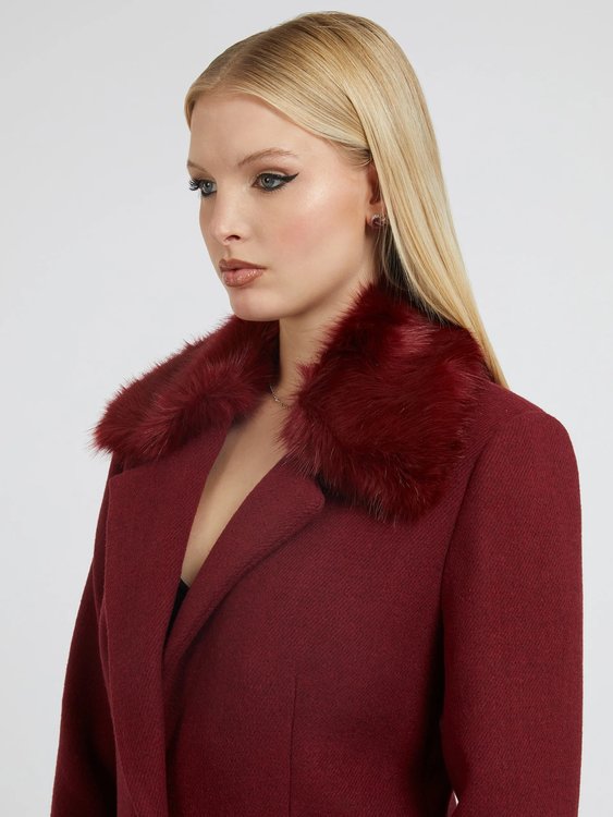 Módní Laurence kabát, Vínová, Červená barva, 2022