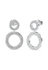 GUESS – Circle Lights náušnice, Stříbrná barva