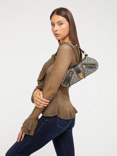 Luxusní Belle Vintage kabelka, Černá barva, T/U