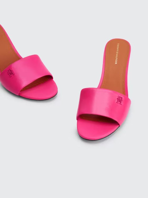 Luxusní Elevated Mid Heel sandály, Růžová barva, 37