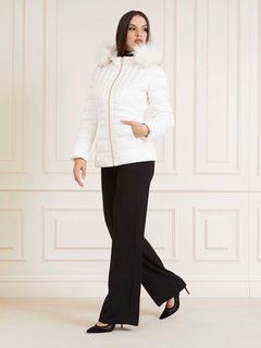 Luxusní Mariah Puffer bunda, Bílá barva, 38, 40, 42, 44, 46