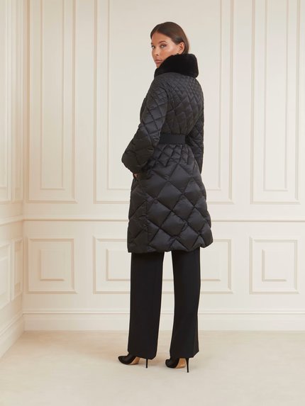 Módní Olivia kabát, Černá barva, 2023