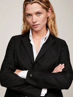 Luxusní Core Regular sako, Černá barva, 36, 38