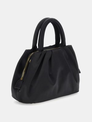 Luxusní Tori satin mini kabelka, Černá barva, T/U