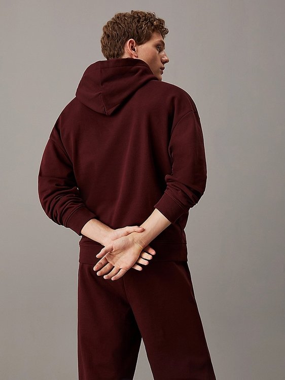 Tonal Logo mikina – Calvin Klein Underwear, Červená, Vínová barva Muži