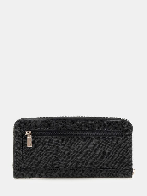 Laurel Large Zip velká peněženka – GUESS, Černá barva Ženy