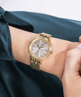 GUESS, Zlatá barva Enchantment hodinky