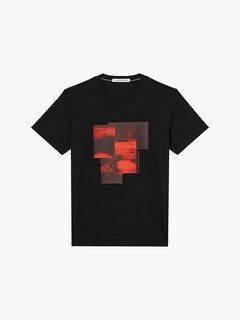 Blurred tričko Černá barva Muži