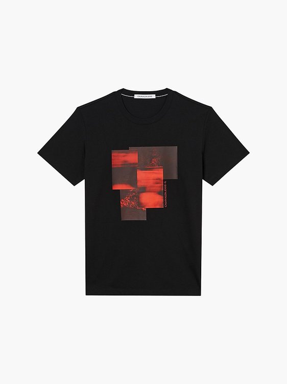 Blurred tričko Černá barva Muži