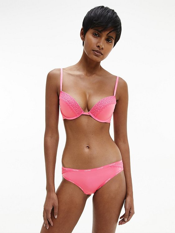 000QF5145E-THV podprsenka PUSH UP PLUNGE – Calvin Klein Underwear Ženy