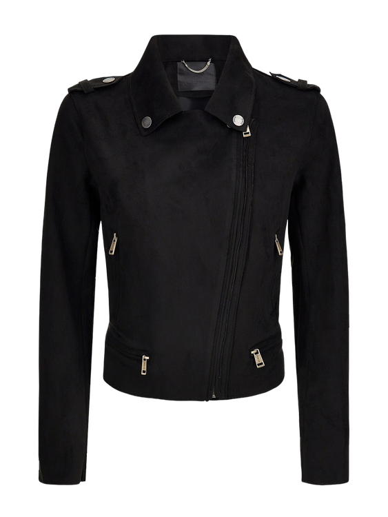 Luxusní Monica bunda, Černá barva, XS, S, M, L