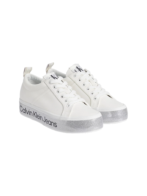 Calvin Klein Jeans – Vulcanized tenisky, Bílá barva
