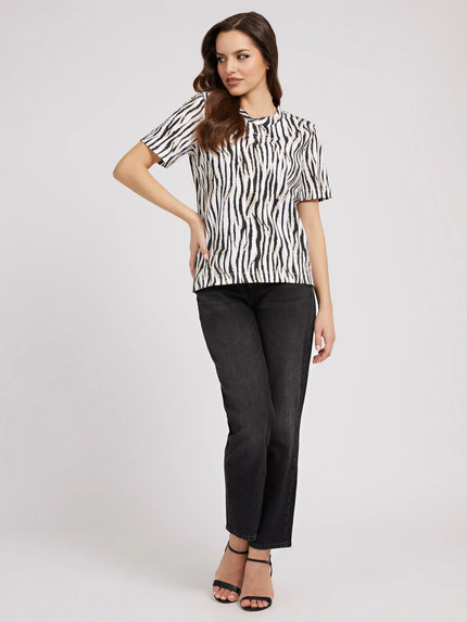 Luxusní Tressy tričko, Bílá, Černá barva, XS, S, M, L