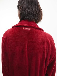 Luxusní Fluffy Robe župan, Červená barva, XS-S