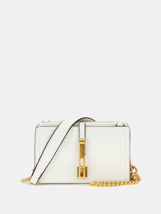 GUESS – James crossbody, Bílá barva