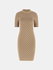 Luxusní Lise šaty, Béžová barva, XS, S, M, L