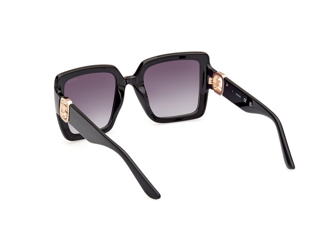 Módní Sluneční brýle, Černá barva, 2024