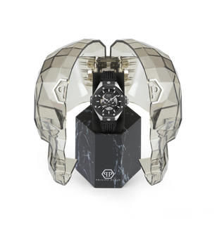 Luxusní $KELETON ROYAL hodinky, Černá, Stříbrná barva, UNI