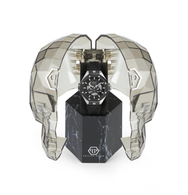 Luxusní $KELETON ROYAL hodinky, Černá, Stříbrná barva, UNI