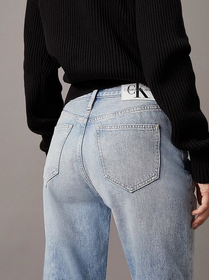 Módní Authentic Bootcut jeans, Modrá barva, 2024