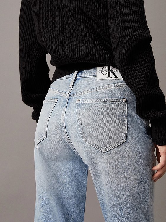 Módní Authentic Bootcut jeans, Modrá barva, 2024