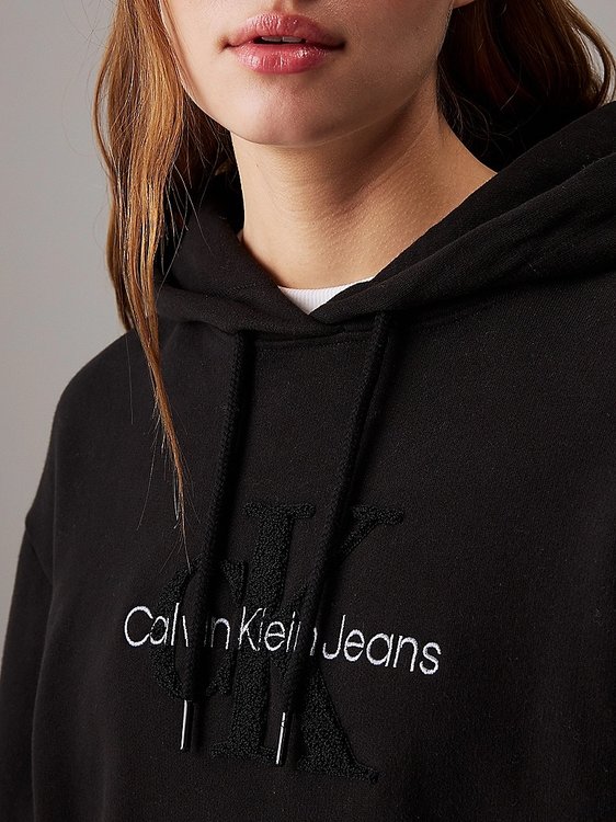 Módní Chenille Monol šaty, Černá barva, 2024