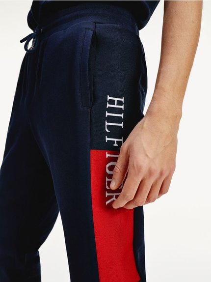 Módní TH Tepláky Intarsia, Navy barva, 2020