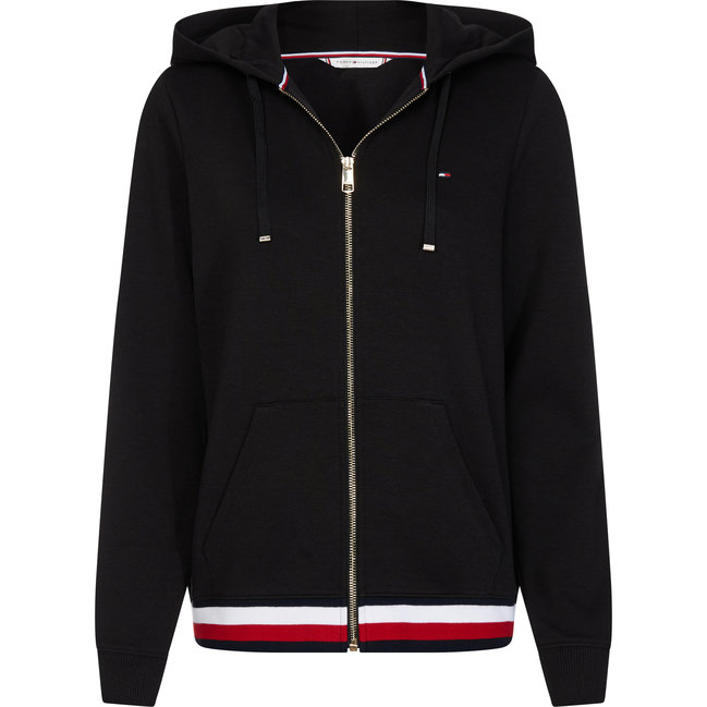 Luxusní TH Mikina, Černá barva, XS, S, L