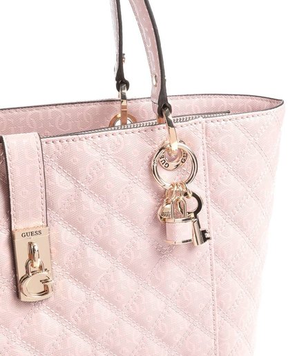Módní Noelle tote kabelka, Růžová barva, 2022