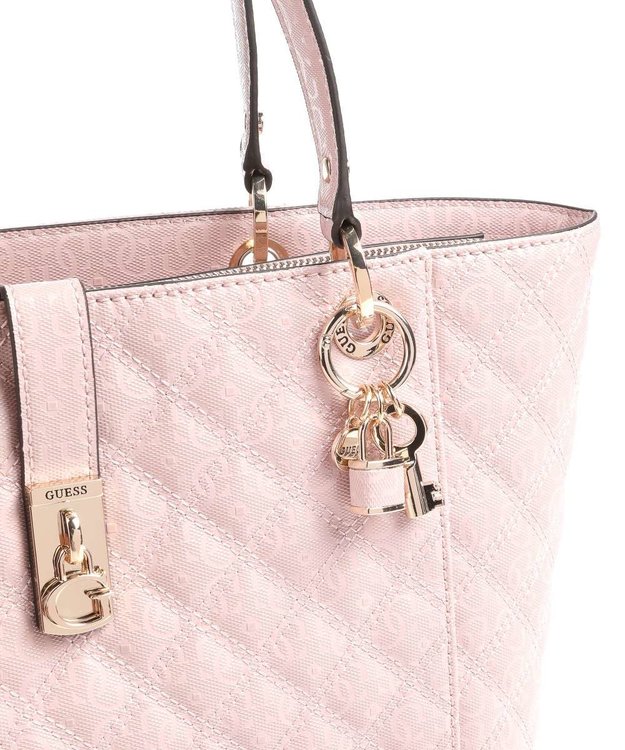 Módní Noelle tote kabelka, Růžová barva, 2022