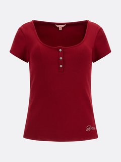 Luxusní Karlee top, Červená barva, XS, S, M