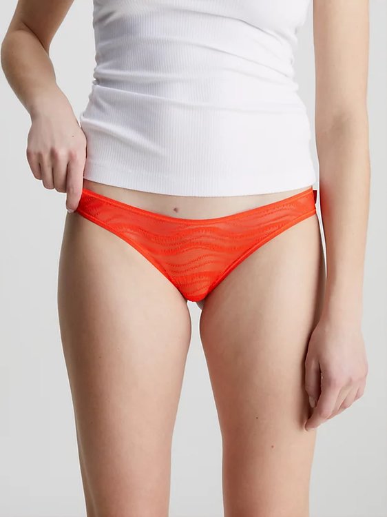 Allover Lace bikiny – Calvin Klein Underwear, Červená barva Ženy