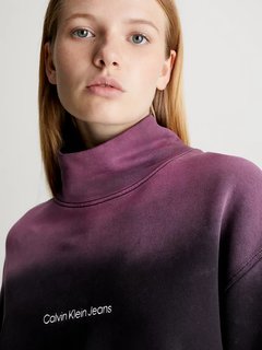 Luxusní Sprayed mikina, Černá, Fialová barva, XS, S