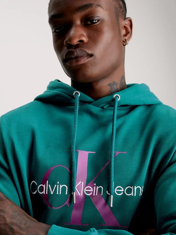 Luxusní Seasonal Monologo mikina, Zelená barva, S, M, L, XL